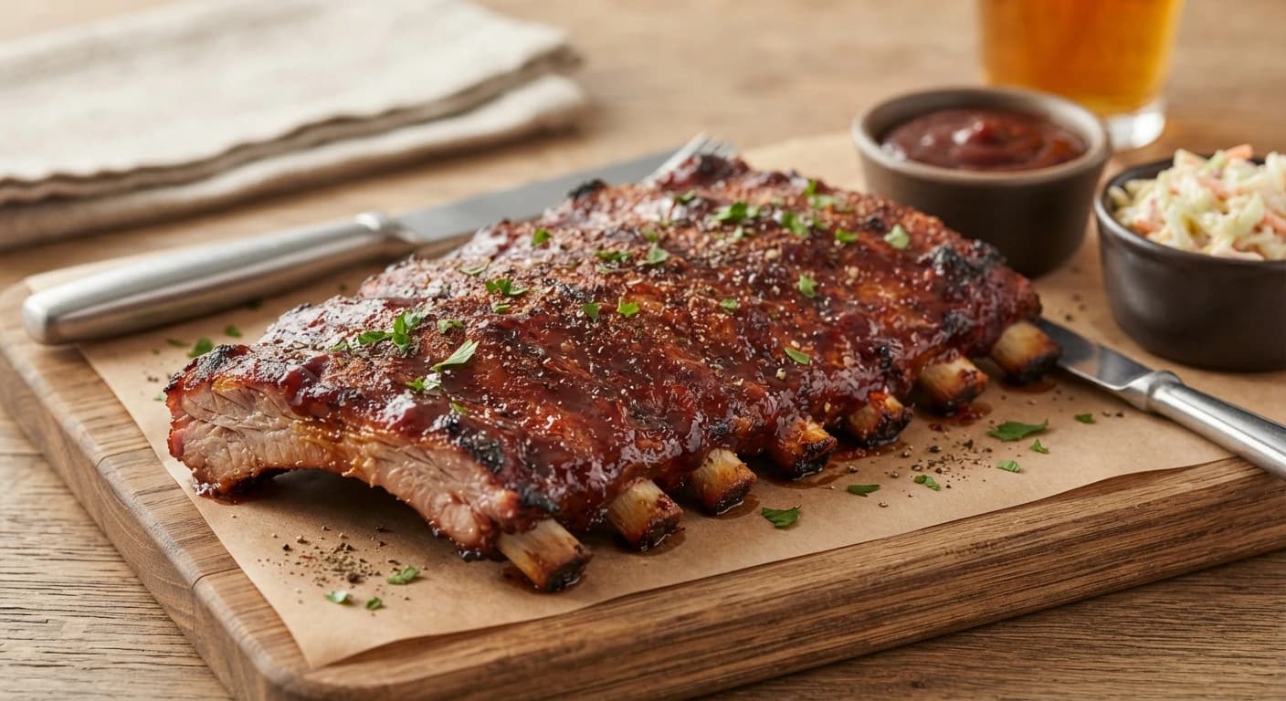 Travers de porc américains barbecue