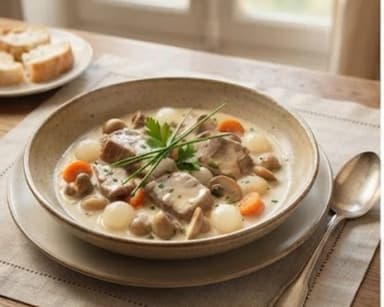 Découvrir la recette Blanquette de veau à l'ancienne