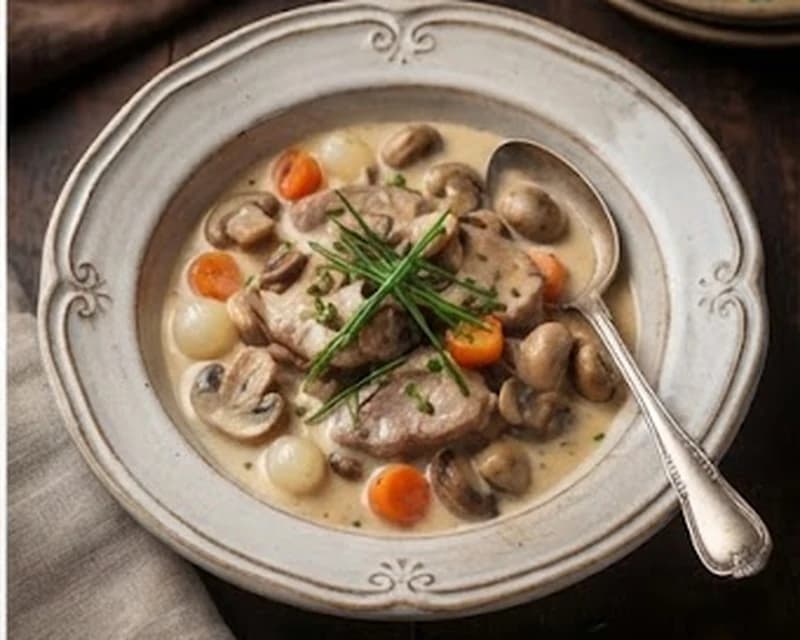 Blanquette de veau aux champignons