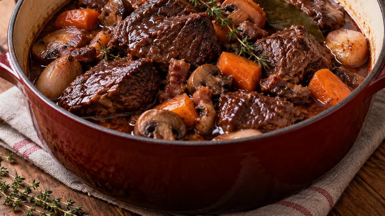 Bœuf braisé au Barolo