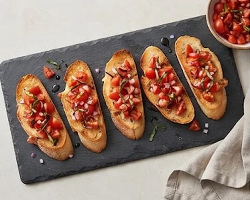 Tartine italienne tomate-basilic