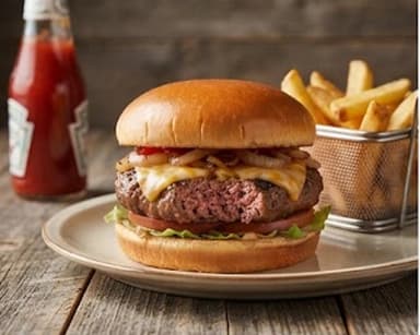 Découvrir la recette Hamburger américain au bœuf
