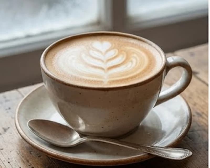 Café au lait matinal