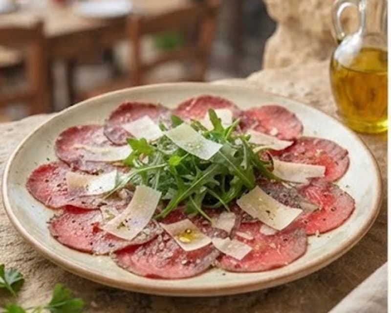 Carpaccio de bœuf au parmesan