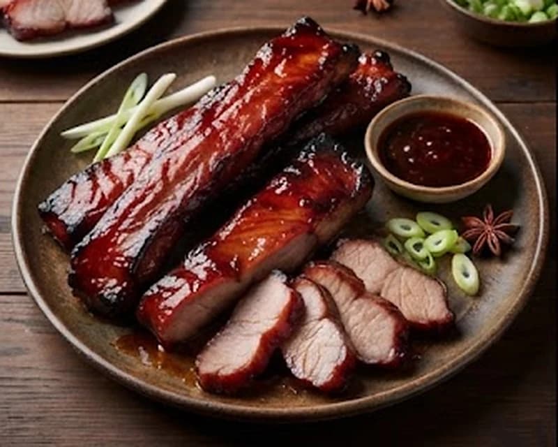 Porc cantonais rôti et laqué