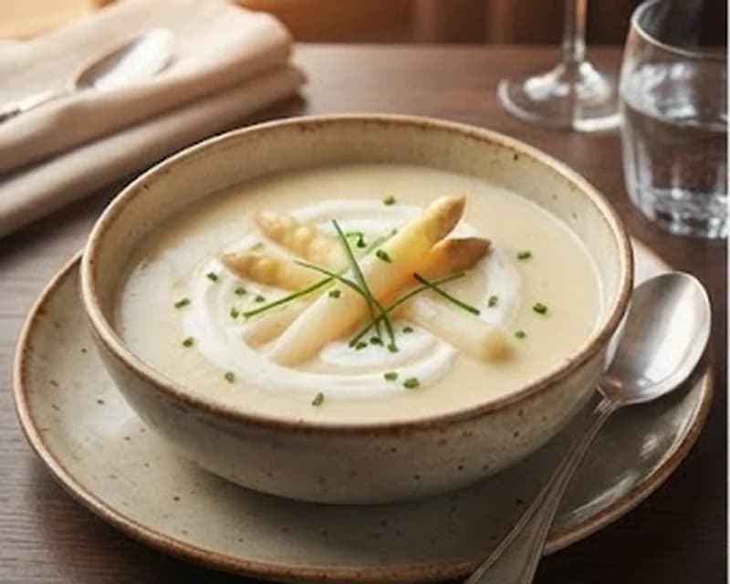 Crème d’asperges blanches