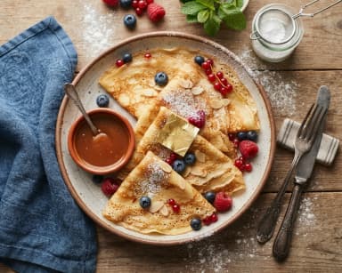 Découvrir la recette Crêpes sucrées