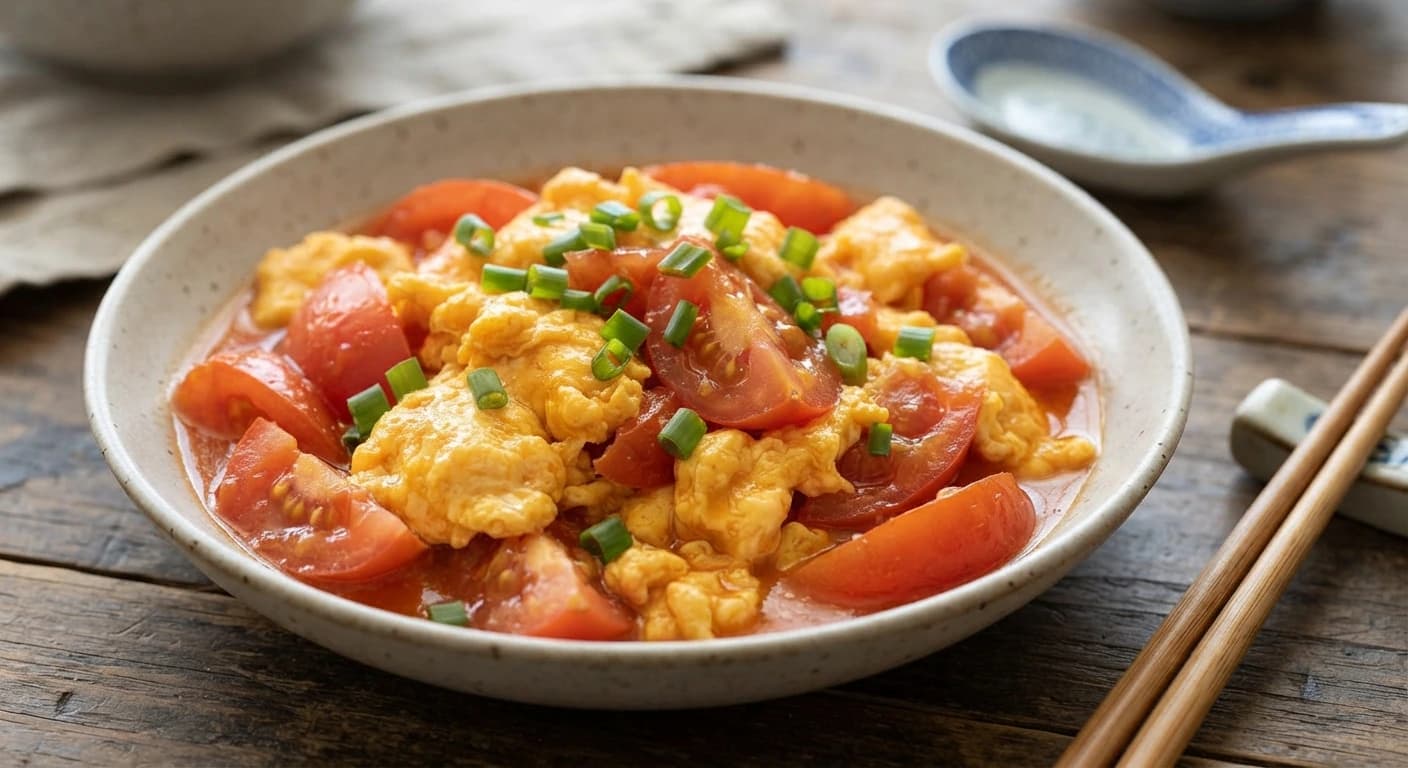 Œufs brouillés chinois à la tomate