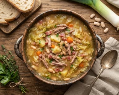 Découvrir la recette Garbure béarnaise