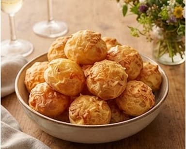 Découvrir la recette Gougères au comté