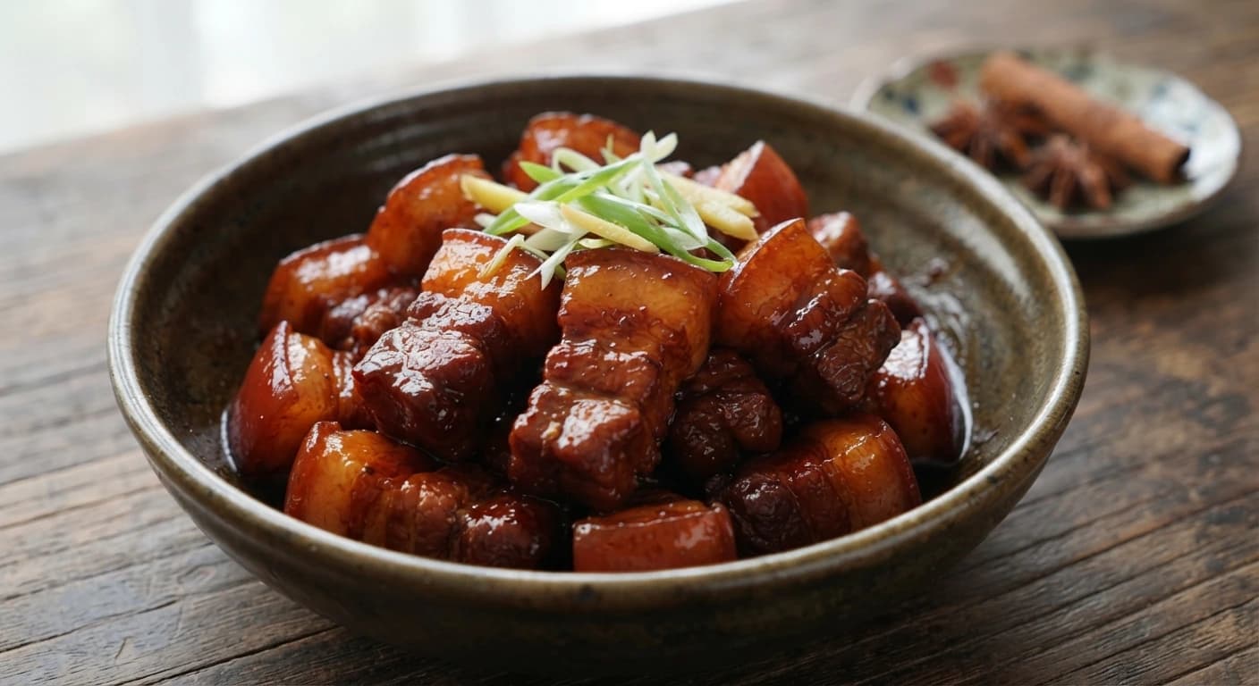 Porc chinois braisé au caramel et à la sauce soja