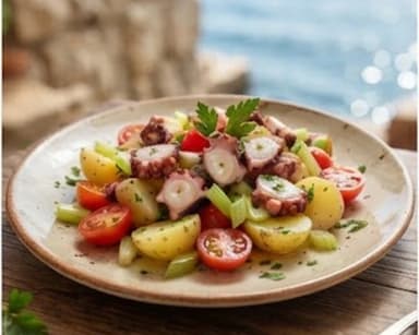Découvrir la recette Salade italienne de poulpe