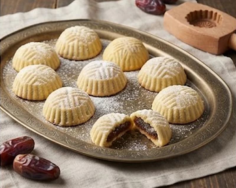 Biscuits libanais fourrés aux dattes