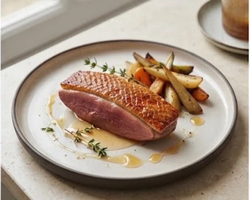 Magret de canard au miel