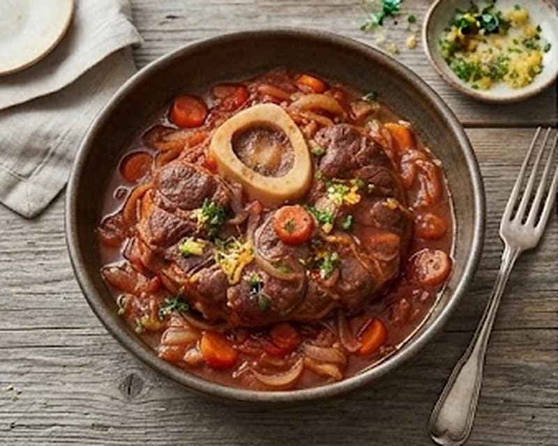 Jarret de veau à la milanaise