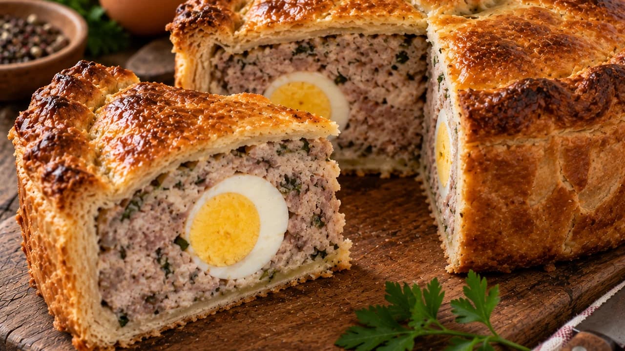Pâté berrichon aux œufs durs