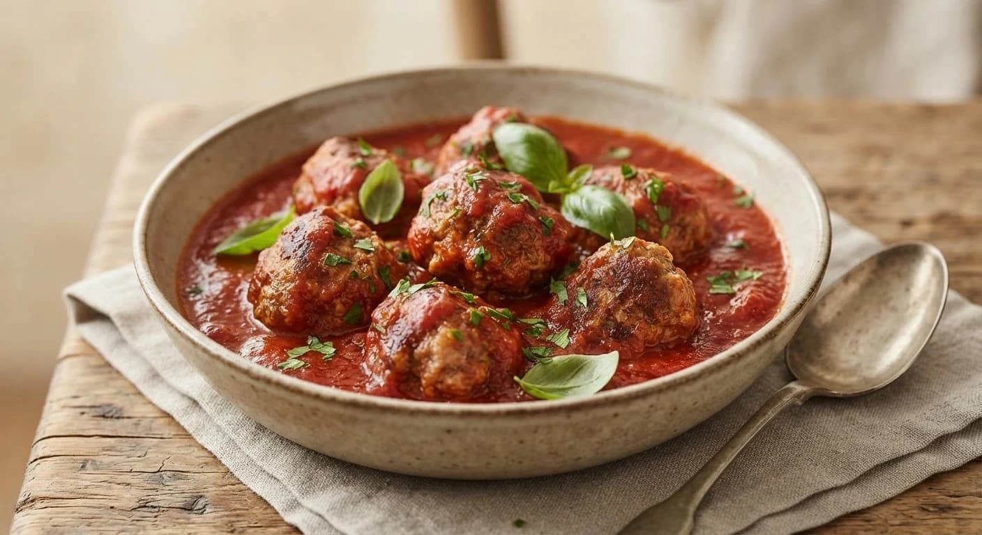 Boulettes italiennes à la sauce tomate