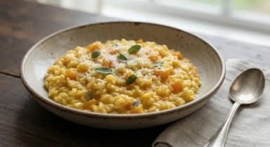 Découvrir la recette Risotto à la courge
