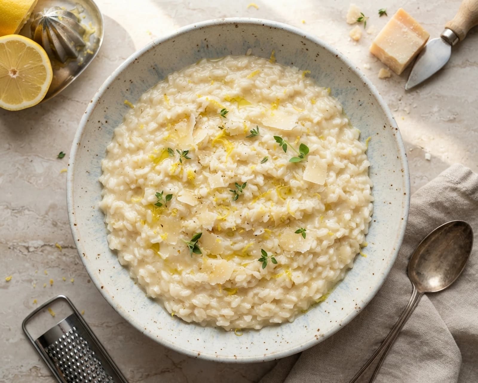 Risotto italien au citron