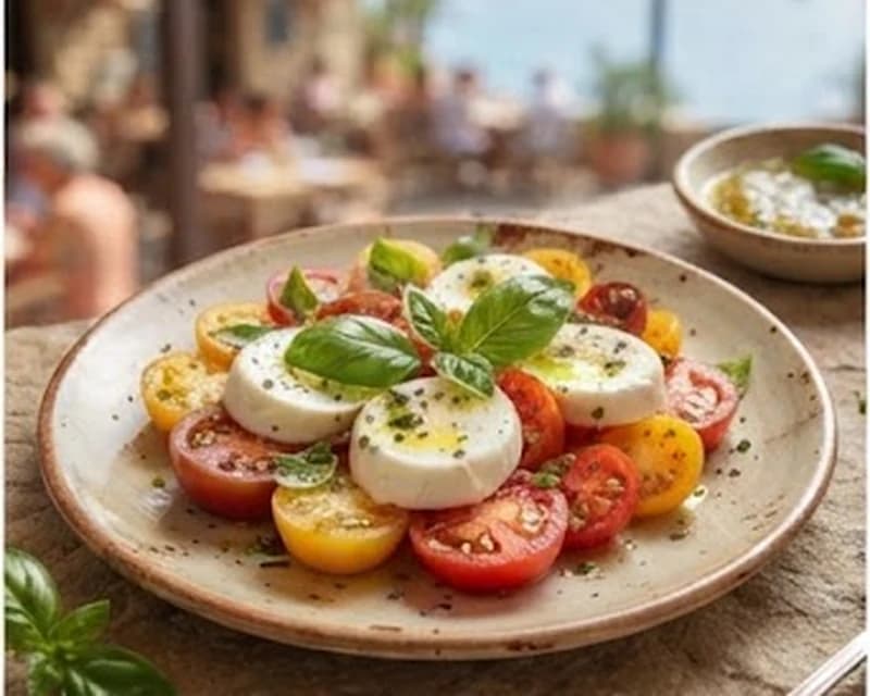 Salade tomate-mozzarella à l’italienne