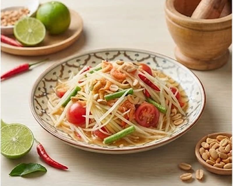 Salade thaïlandaise de papaye verte