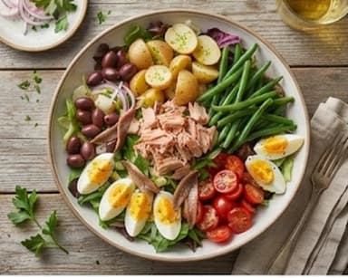 Découvrir la recette Salade niçoise