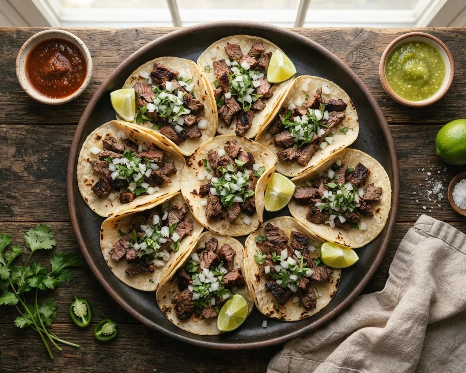 Tacos mexicains au bœuf grillé