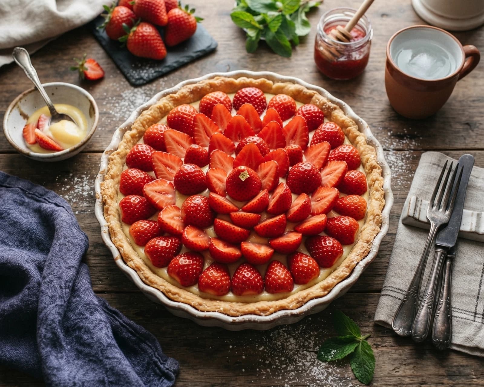 Tarte aux fraises