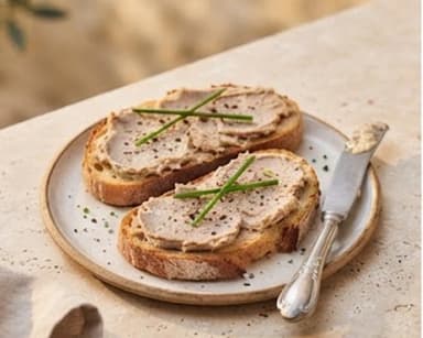 Découvrir la recette Toast de rillettes d'oie