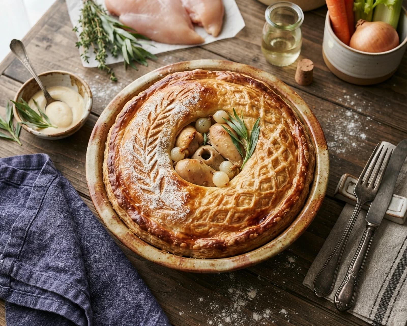 Tourte au poulet