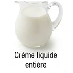 Ingrédient : crème entière
