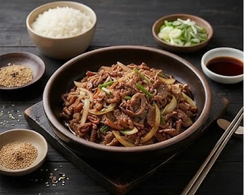 Bœuf coréen mariné et grillé