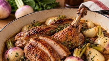 Découvrir la recette Canard aux navets