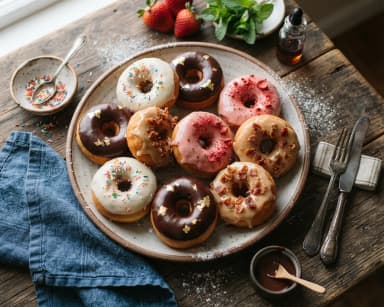 Découvrir la recette Beignets américains en anneau