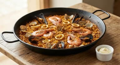 Découvrir la recette Fideuà aux fruits de mer