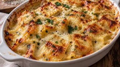 Découvrir la recette Gratin de ravioles du Dauphiné