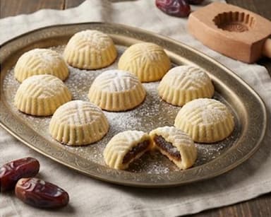 Découvrir la recette Biscuits libanais fourrés aux dattes