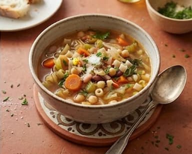 Découvrir la recette Soupe italienne aux légumes