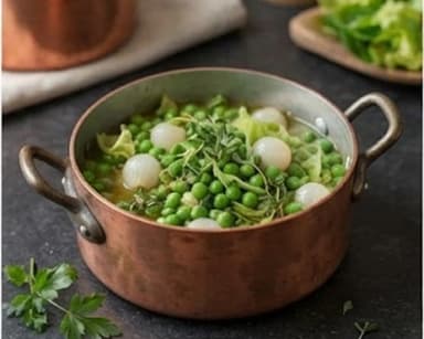 Découvrir la recette Petits pois à la française