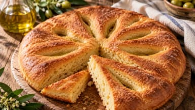 Découvrir la recette Pompe à l’huile provençale