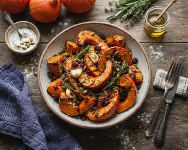 Découvrir la recette Potimarron rôti au four