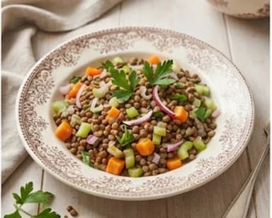 Découvrir la recette Salade de lentilles du Puy