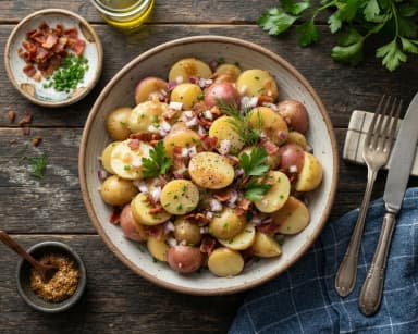 Découvrir la recette Salade de pommes de terre
