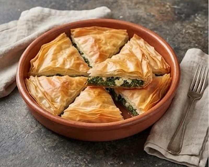 Feuilleté grec aux épinards et feta