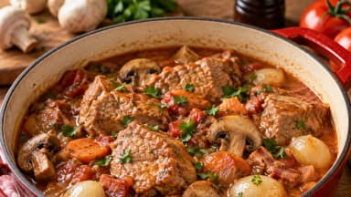 Découvrir la recette Veau Marengo