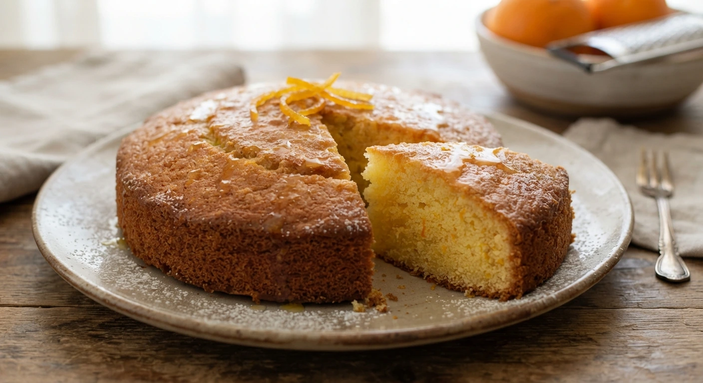 Gâteau portugais à l’orange — photographie du plat