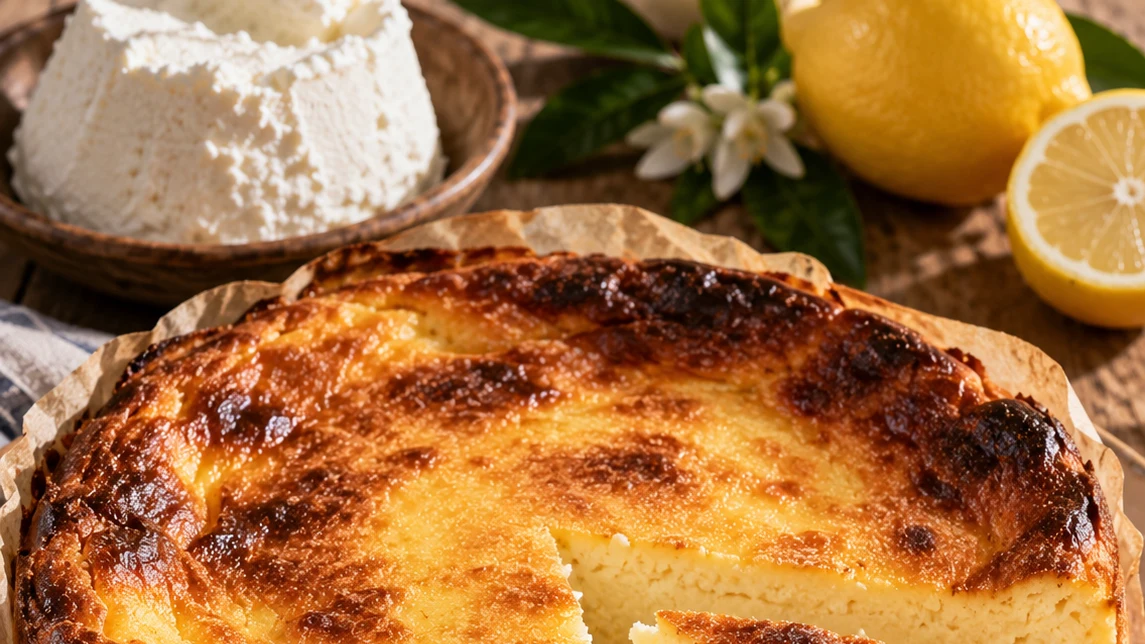 Fiadone corse au brocciu — photographie du plat