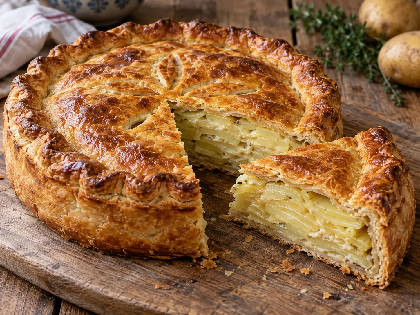 Pâté de pommes de terre bourbonnais — photographie du plat