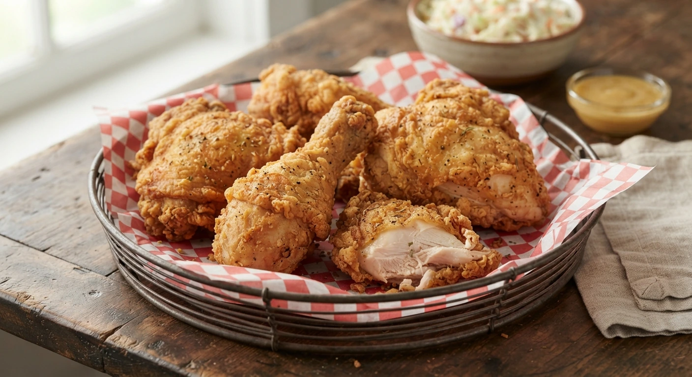 Poulet frit du Sud des États-Unis — photographie du plat